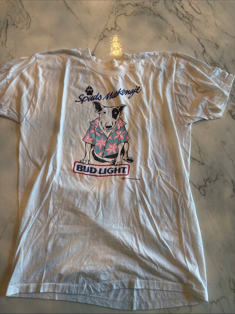 Vintage Spuds MacKenzie White Graphic Tee